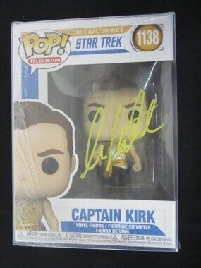 William Shatner signed Funko Pop! Vinyl: Star Trek - Captain Kirk #1138 w/COA